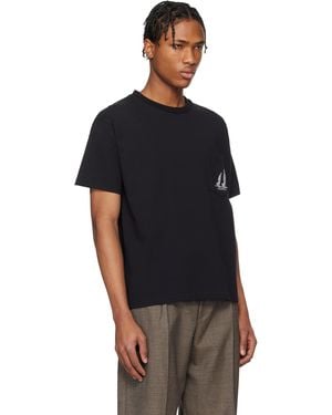 【関税込み】Bode ブルー Crest ポケットTシャツ Bode: ブルー Crest ポケットTシャツ | SSENSE 日本