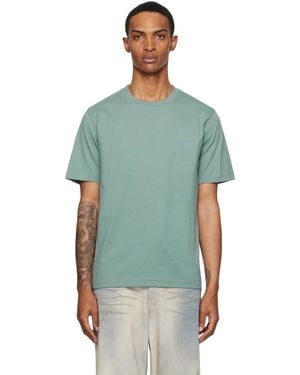 Norse Projects ブルー Johannes 'Norse' ロゴプリント オーガニック Tシャツ - グリーン