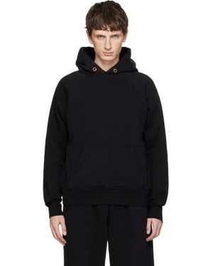Les Tien Heavyweight Classic Raglan Hoodie - Black