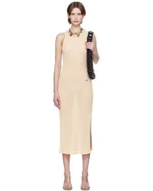 Eckhaus Latta Spiral Midi Dress - Black