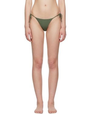 Matteau Khaki String Bikini Bottom - Multicolor