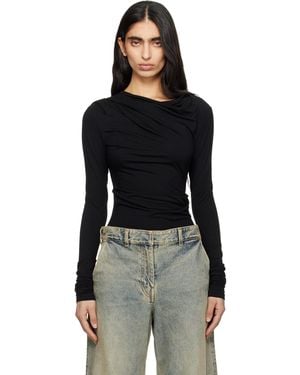 Entire studios Drape Top - Black