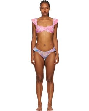 Collina Strada Ssense Exclusive Recycled Nylon Bikini - Black