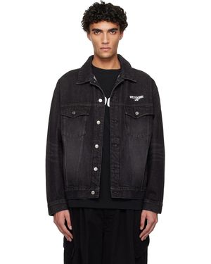 we11done '1506' Denim Trucker Jacket - Black