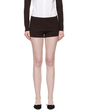 Sandy Liang Hazy Knit Shorts - Black