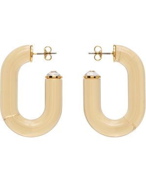 Rabanne Boucles D'Oreilles En Forme De Maillon - Métallisé