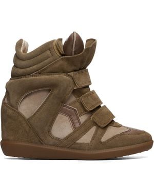 Isabel Marant Taupe Bekett Trainers - Brown