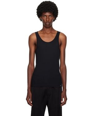 Tom Ford Rib Tank Top - Black