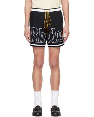 Rhude ブラック ライン スイムショーツ