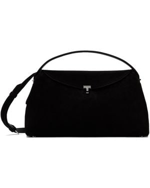 TOTEME ブラウン T-lock トップハンドル バッグ - ブラック