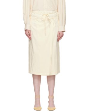 Lemaire Off- Convertible Midi Skirt - Natural