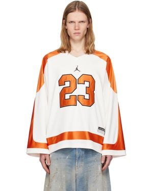Nike Jersey De Hockey Brooklyn Et Blanc Cassé - Orange
