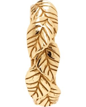 Emanuele Bicocchi ゴールド Leaves シングル フープピアス - ナチュラル