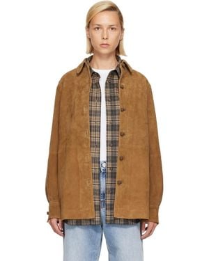 Rohe Suede Pankou Overshirt - Brown