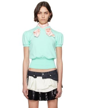ALL-IN Foulard Blouse - Green