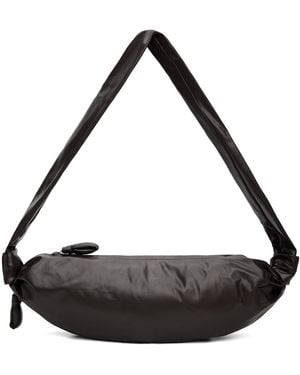 Lemaire Medium Soft Croissant Bag - Black