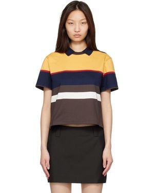 Versace Striped Cotton-Jersey Polo - Black