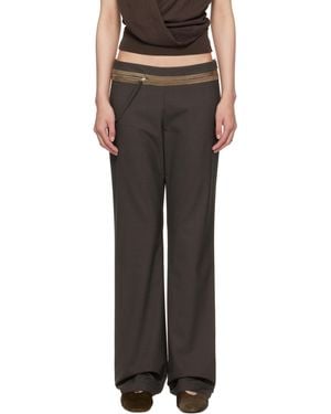 【関税込み】Paloma Wool ブラウン Freire トラウザーズ 関税込み】Paloma Wool ブラウン Freire トラウザーズ (Paloma