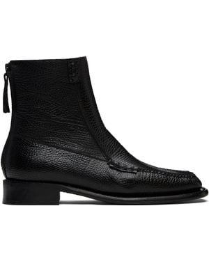 Hereu Quadra Grainy Boots - Black