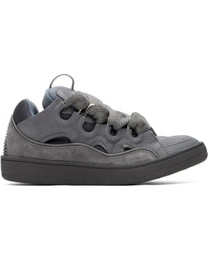 Lanvin Monocolor Curb Sneakers - Gray