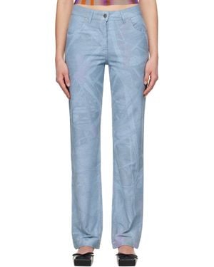 Serapis Scrap Yard Fitted Jeans - Blue