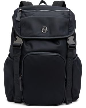 BOSS Logo Hardware Backpack - Black