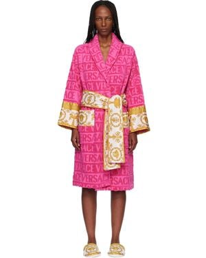 Versace 'I Heart Baroque' Bathrobe - Pink