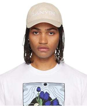 Lanvin Cotton Cap - White