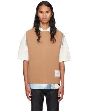 JW Anderson Tan Patch Vest - Black