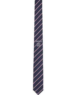 Thom Browne Jacquard 'Browne 65' Tie - Purple