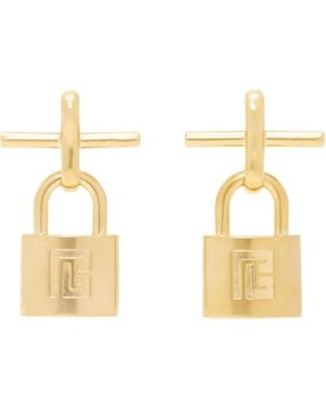 Balmain Boucles D'Oreilles Pulse En Laiton À Breloque De Cadenas - Métallisé