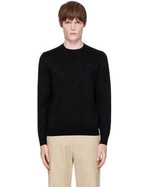 A.P.C. Matt Logo Sweater - Black