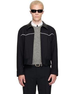 Ernest W. Baker Western Harrington Jacket - Black