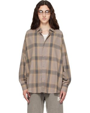 Fear Of God Taupe Button Up Shirt - Brown