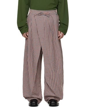 Dries Van Noten Draped Cotton Pants - Multicolor