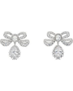 ShuShu/Tong Yvmin Edition Lissome Gem Bowknot Earrings - Black