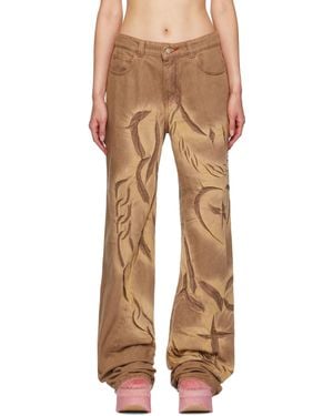 MASHA POPOVA Ssense Exclusive Boyfriend Jeans - Natural