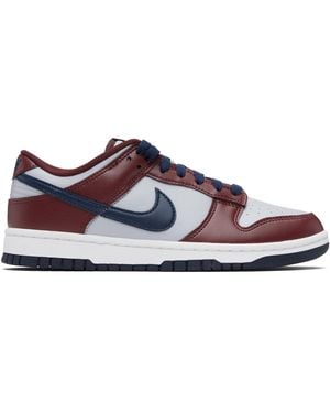 Nike Burgundy & Dunk Low Retro Trainers - Black