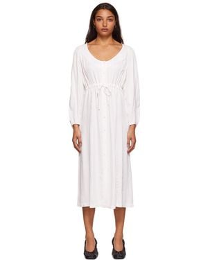 Raquel Allegra White Sunday Dress - Black
