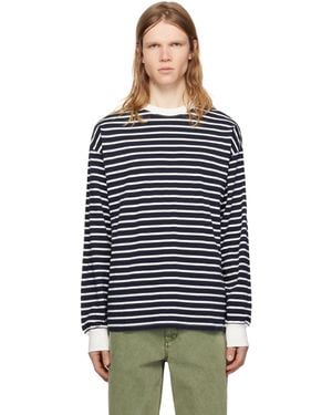 Pilgrim Surf + Supply Blinky Striped Longsleeve T-Shirt - Black