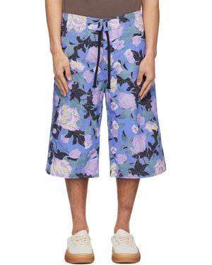 ERL Printed Shorts - Blue
