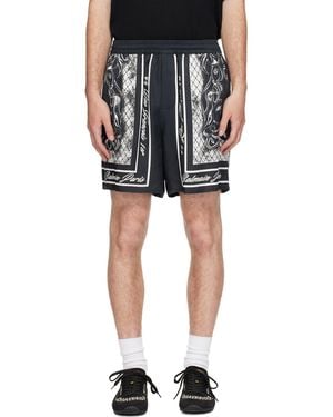 Balmain Printed Foulard Pyjama Shorts - Black