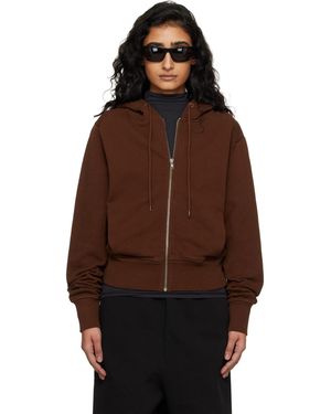 Entire studios Slim Zip Up Hoodie - Brown