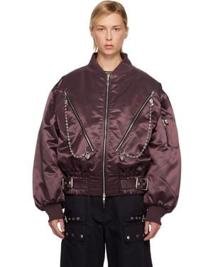 Chopova Lowena Helter Bomber Jacket - Purple