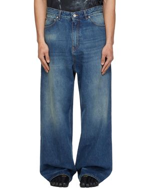 Vetements Washed Baggy Jeans - Blue