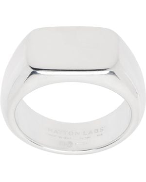Hatton Labs Bombe Signet Ring - White