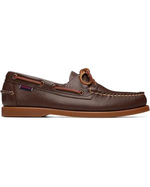Sebago Portland Martellato Boat Shoes - Brown
