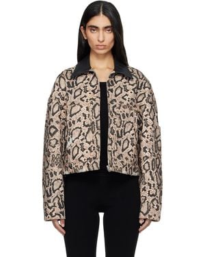Amiri Snake Denim Jacket - Black