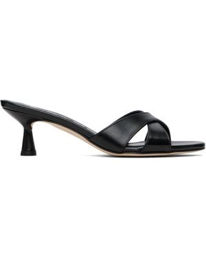 Aeyde Vero Leather Mules - Black