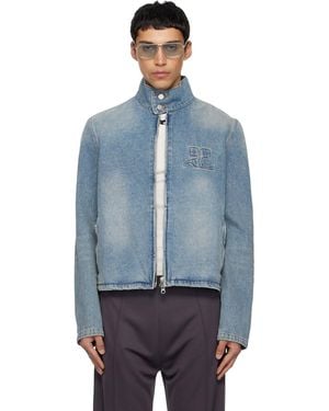 Courreges City Shadow Denim Jacket - Blue